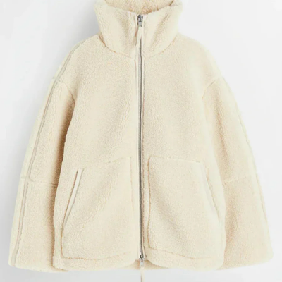 Jena – Kuschelige Teddyjacke mit Reißverschluss