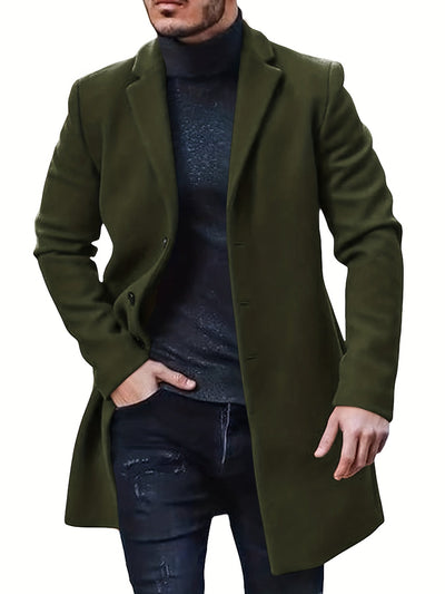 Casual Winter Trench Coat mit Retro-Stil für Herren | Ideal für den Winter