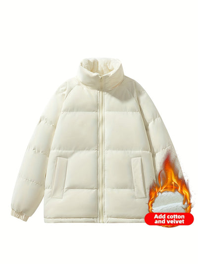 Elegante Polyester Fleece Outdoor Winterjacke für Damen | Ideal für den Winter