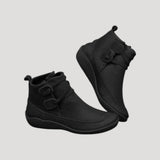 Jasmin | Damen Frühjahrs Lässige Knöchelriemen Stiefel – Schwarz