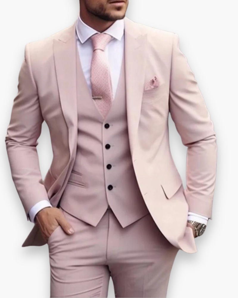 Herren Anzug 3-teilig Slim Fit | Klassisch & Elegant für Hochzeitsgäste