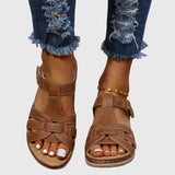 Nora | Elegante Sommer Sandalen Damen – Braun