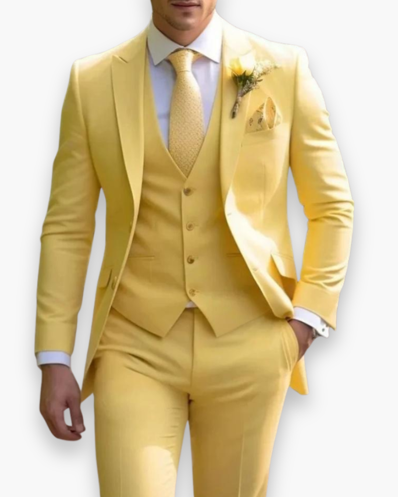 Herren Anzug 3-teilig Slim Fit | Klassisch & Elegant für Hochzeitsgäste