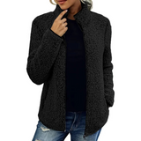 Bequemes Damen Fleece-Weste - Petra – Schwarz