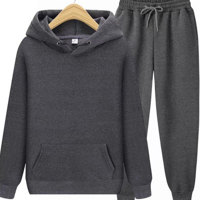Herren Lässiges Kapuzenpullover Und Jogger Set | Lockerer Schnitt