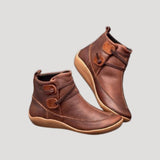 Jasmin | Damen Frühjahrs Lässige Knöchelriemen Stiefel – Braun