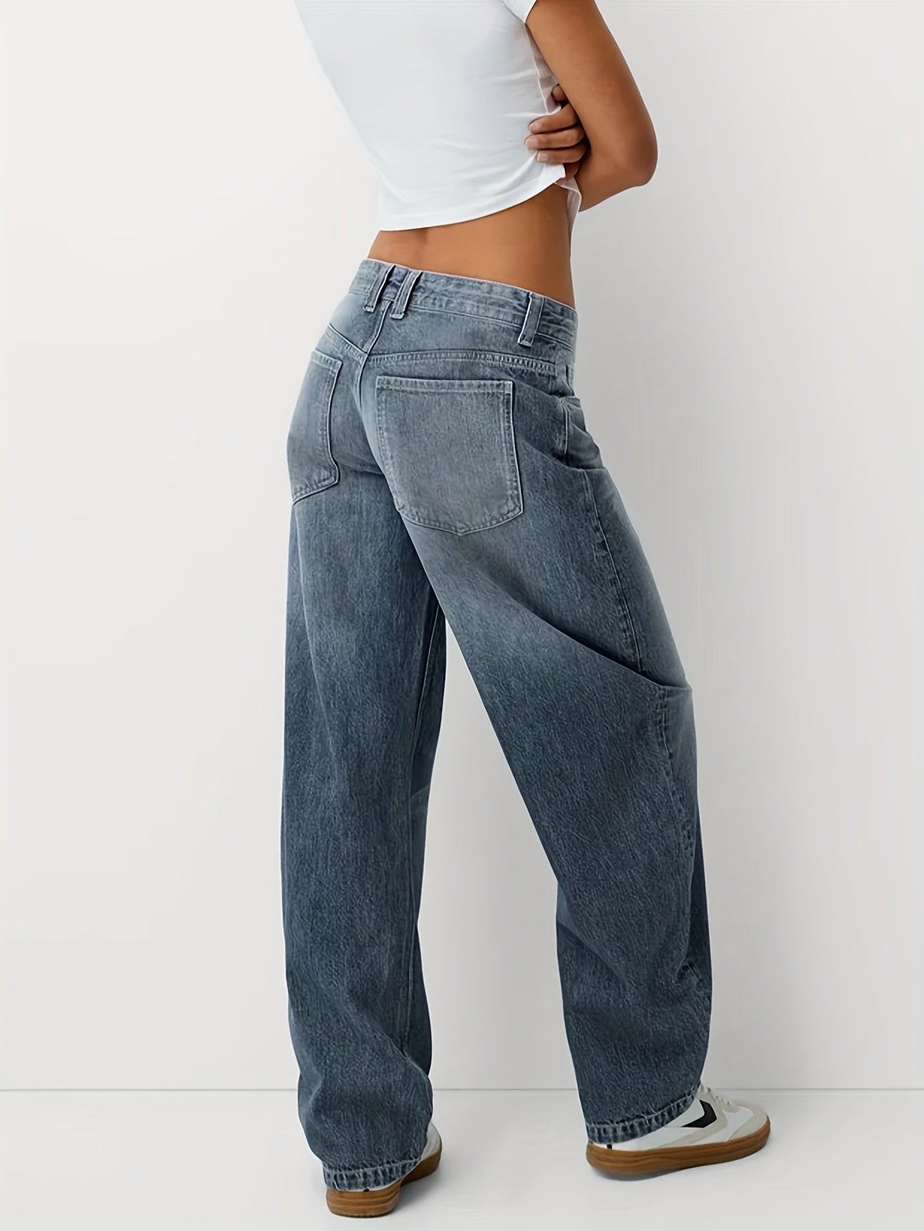 Baggy Jeans Damen | Locker Geschnitten Mit Geradem Bein