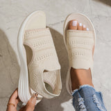 Aerin - Gepolsterte Plateausandalen – Beige
