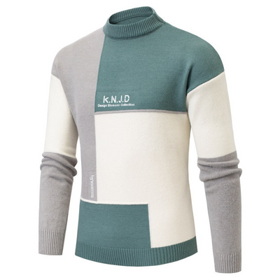 Erwan – Herrenpullover mit modernem Farbblock-Design