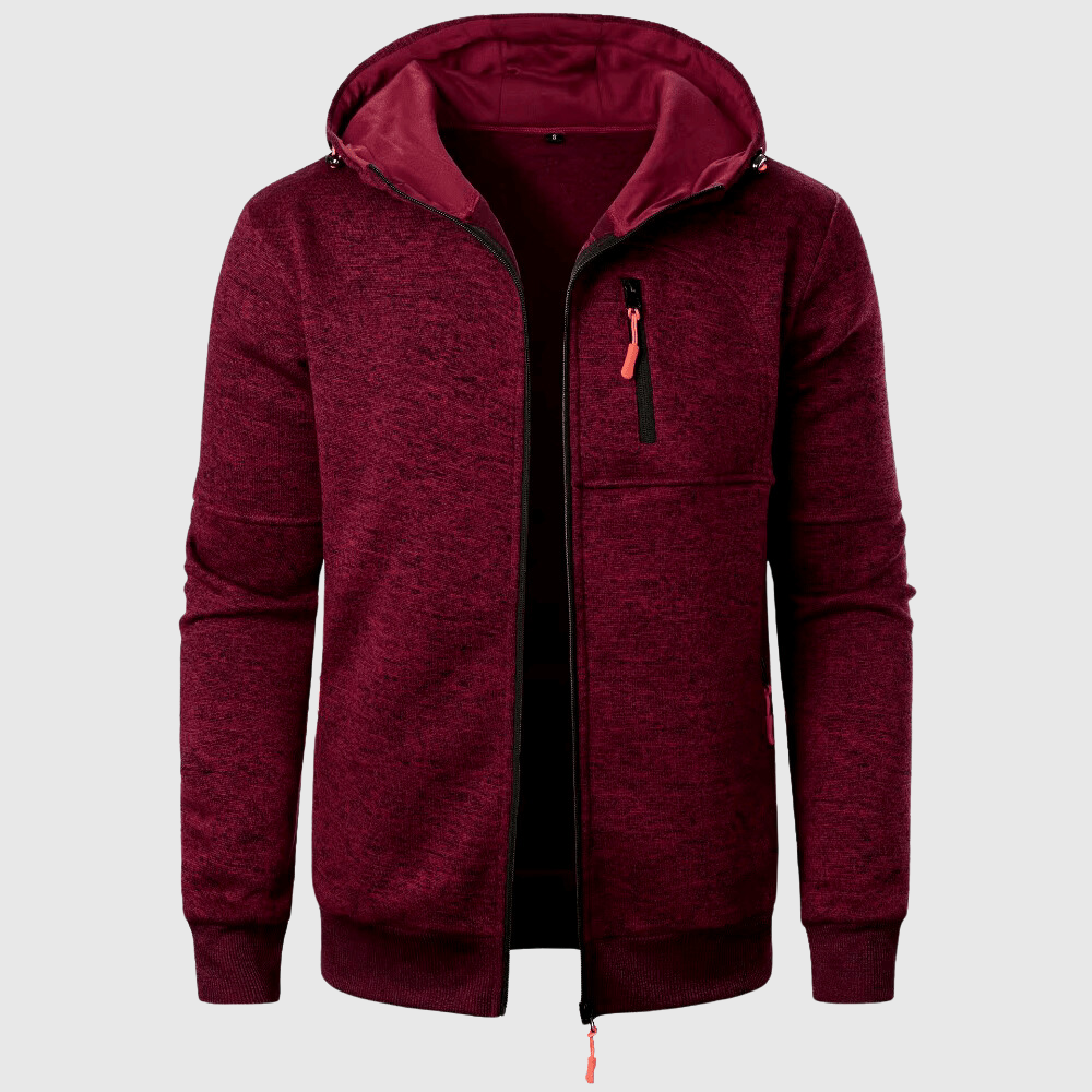 Jamal – Herren-Sport-Kapuzenjacke mit Reißverschluss