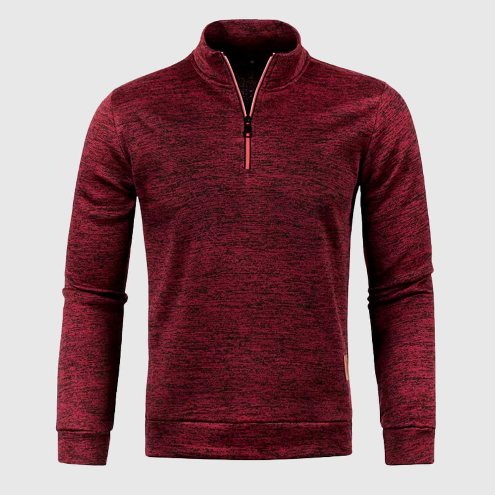 Mello – Herren-Fleece-Pullover mit Reißverschluss