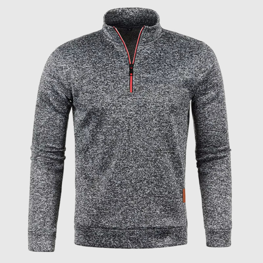 Mello – Herren-Fleece-Pullover mit Reißverschluss