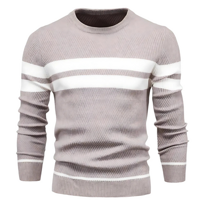 Chris – Herrenpullover mit klassischem Streifendesign