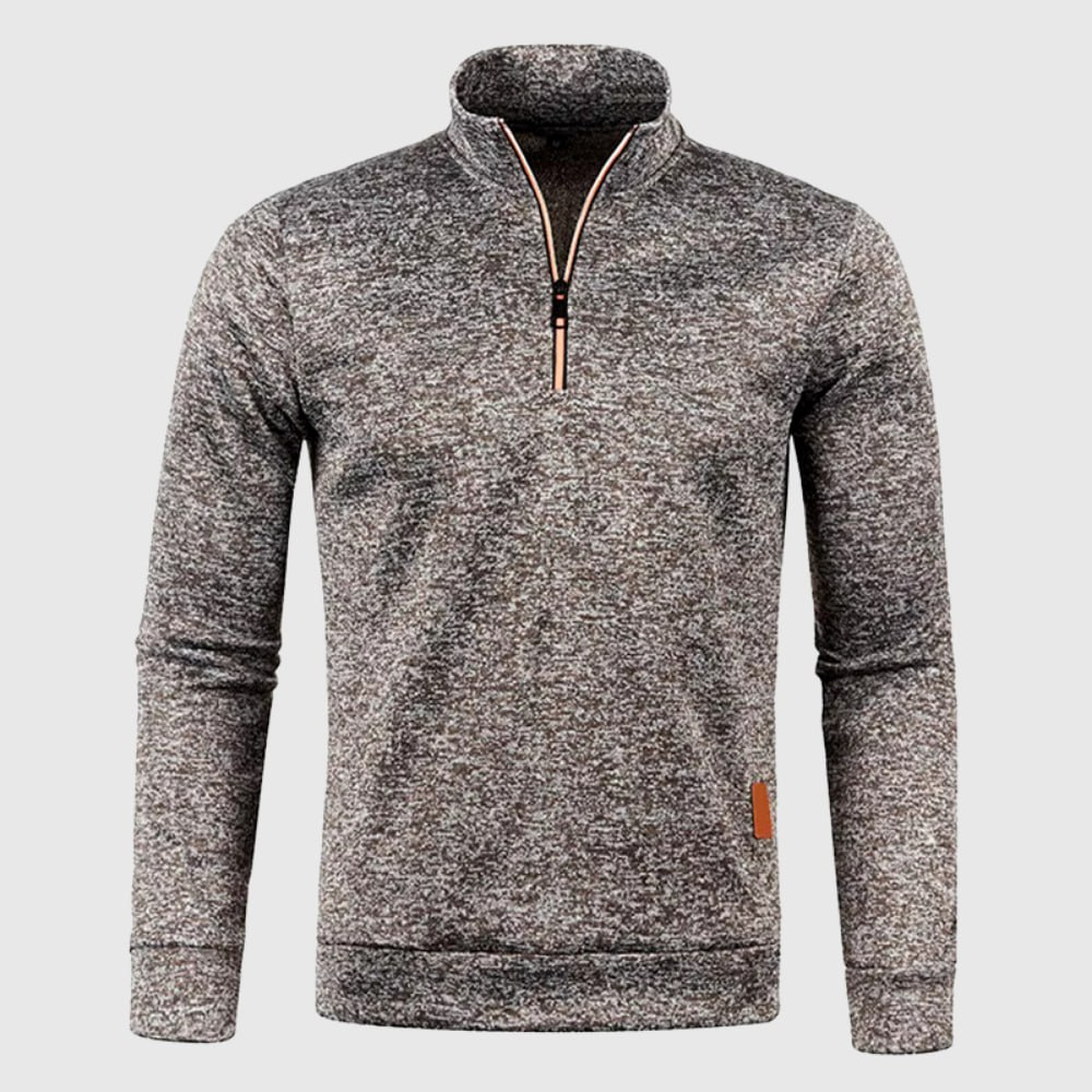 Mello – Herren-Fleece-Pullover mit Reißverschluss