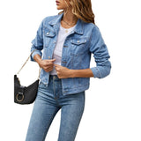 Alina | Stylische Denim Jacke für Damen – Himmelblau