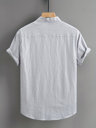 Tejada - Lässiges Baumwollhemd Mit Tasche