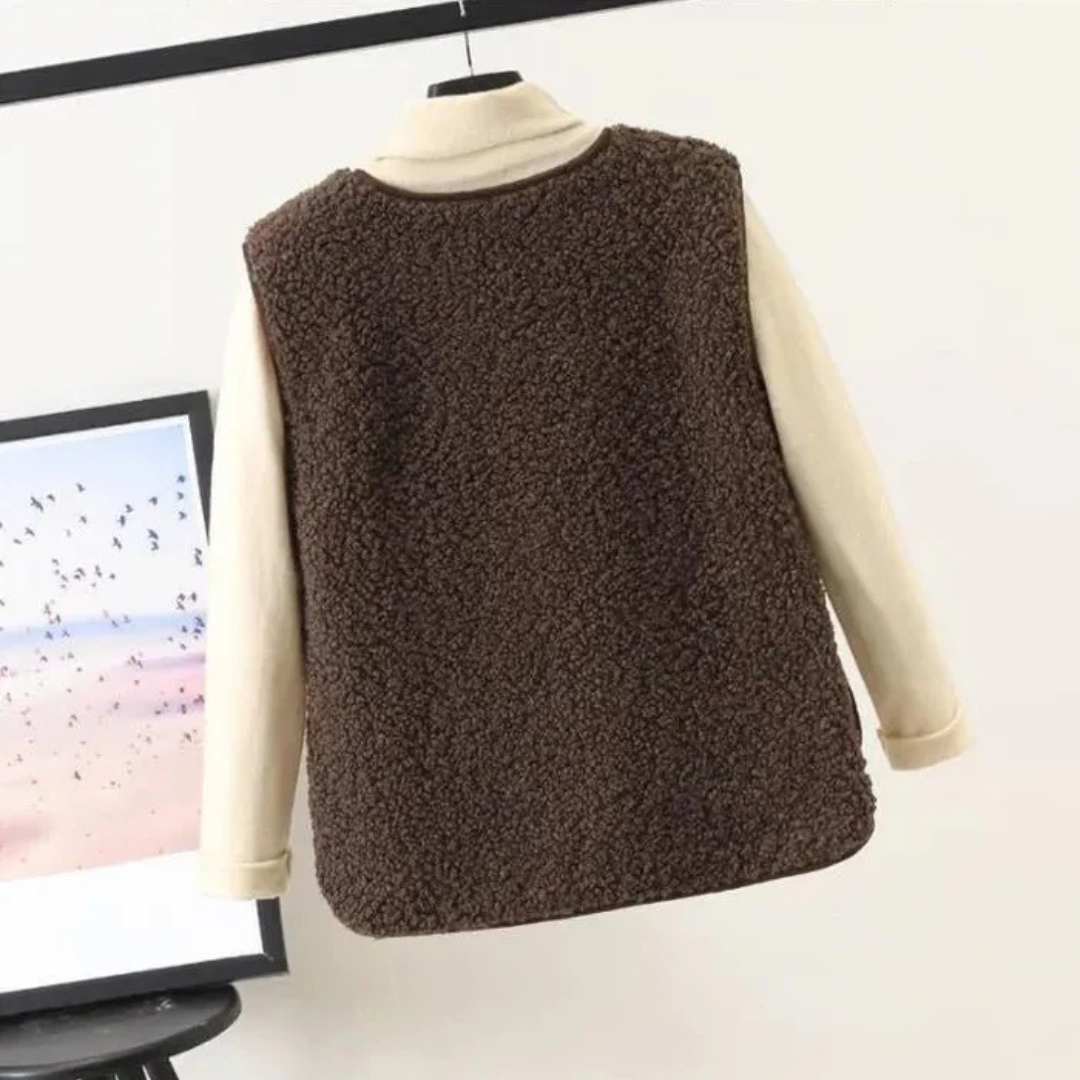 Damen Gemütliche Ärmellose Weste | Lässig