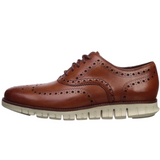 Florian | Herren Brogue-Schnürschuhe mit Flügelspitze – Braun-Beige
