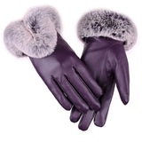 Handschuhe mit Touchscreen-Fingerspitzen – Lila