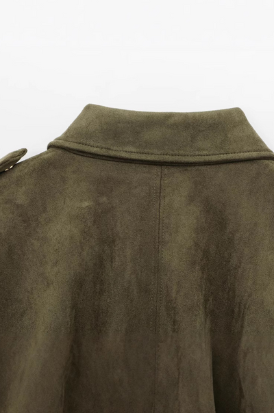 SAGE™ Sofia – Suede Jacket in Green