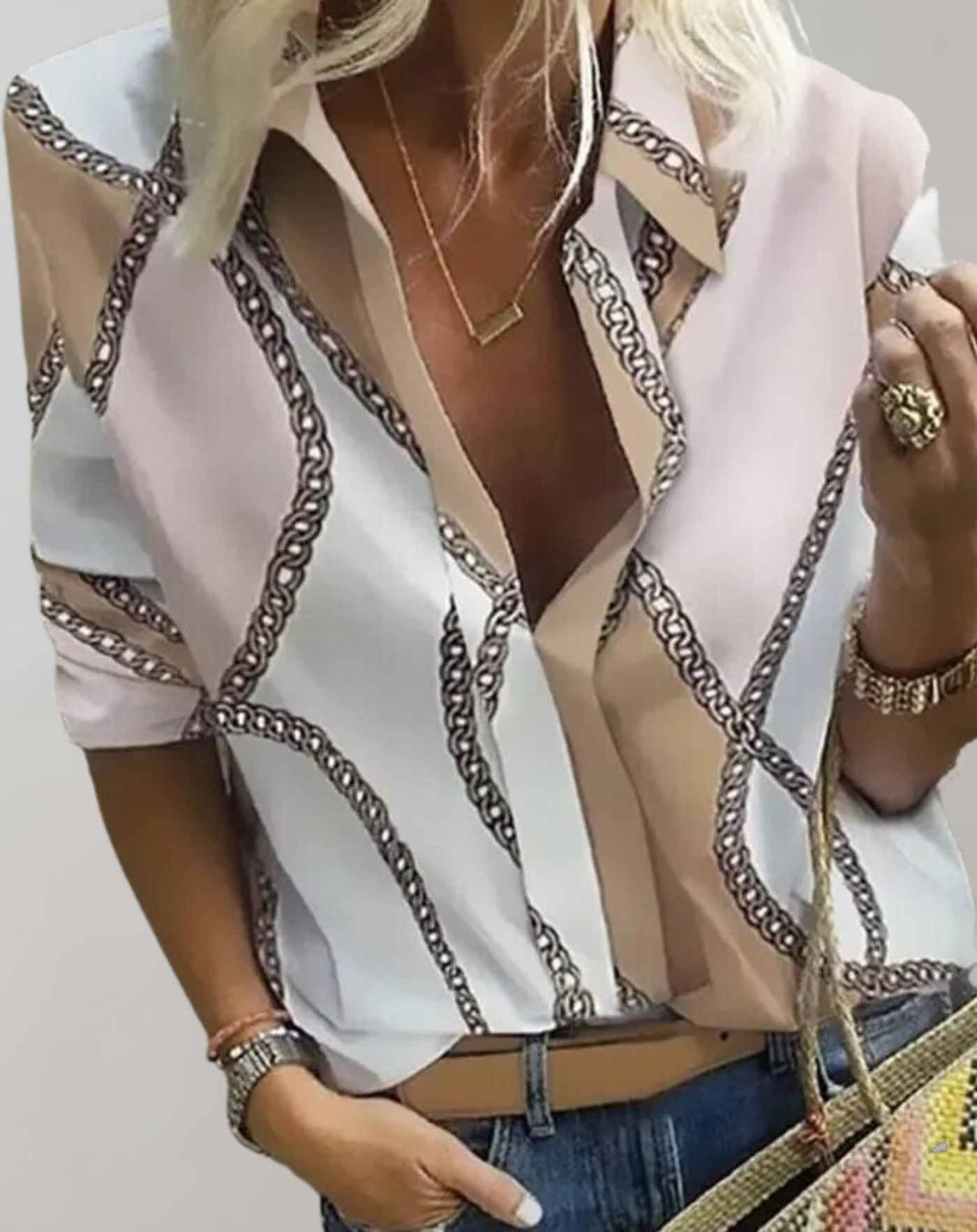 Bucha® | Lässige Damenbluse mit langen Ärmeln