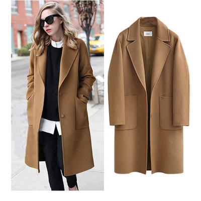 Klassischer Winter Trenchcoat Für Damen | Lang