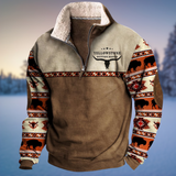 Emil | Herren Lässiger Winterpullover mit Halb-Reißverschluss – Stil 4
