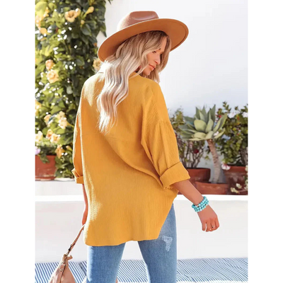 Langärmliges Freizeithemd Für Damen | Button Down