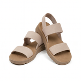 Orthopädische Sandalen für Damen mit Fußgewölbestütze – Khaki