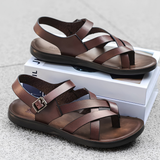 Henrick | Bequeme Herren-Sandalen für Alltag und Urlaub – Braun