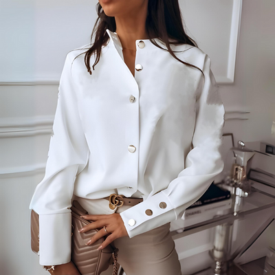 Langärmliges Button Down Hemd Für Damen | Formell
