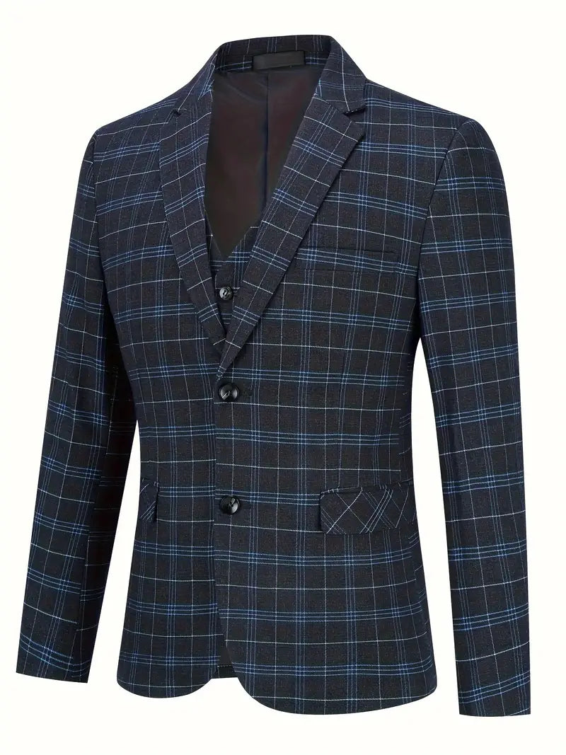 Gestreifter Herrenanzug Für Hochzeitsgäste | Luxuriös