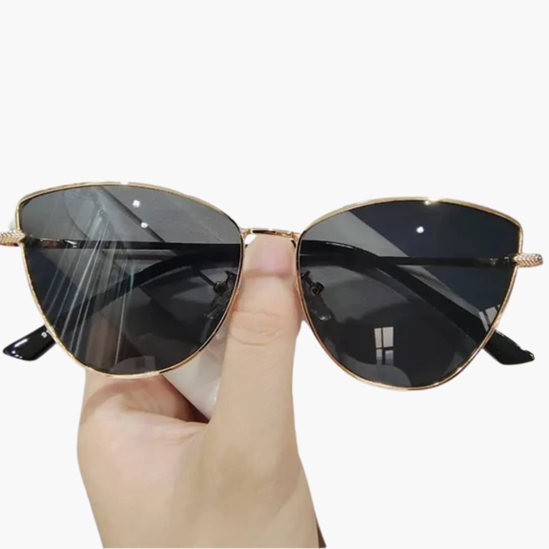Damen Sonnenbrille mit UV400 Schutz aus Metall für Sommer