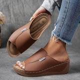 Liza | Einfarbig Fußgewölbeunterstützend Atmungsaktiv Damen Schuhe – braun