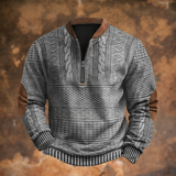 Sven | Herren Klassische Winterjacke mit Reißverschluss und Fellfutter – Grau
