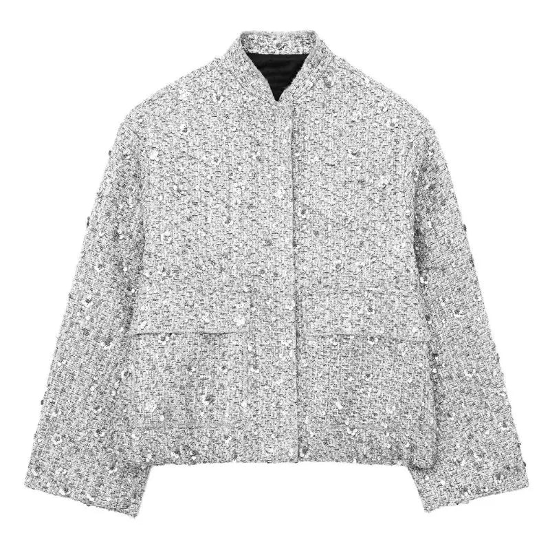Leichte Paillettenjacke Für Damen | Kurz