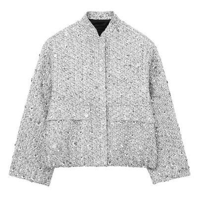 Leichte Paillettenjacke Für Damen | Kurz