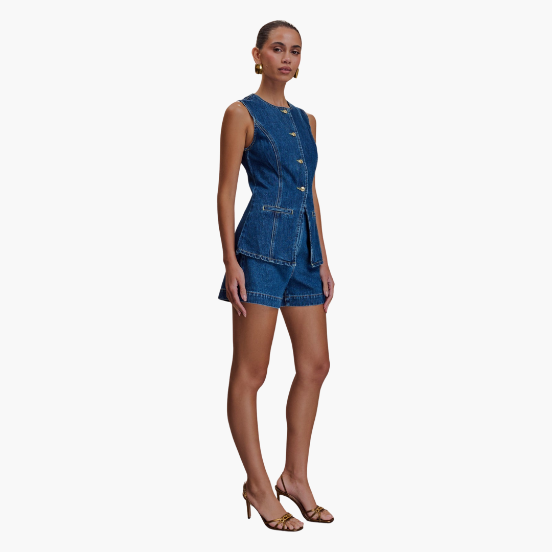 Denim Koordinationsset für Damen - Zweiteiliges Jeans Outfit