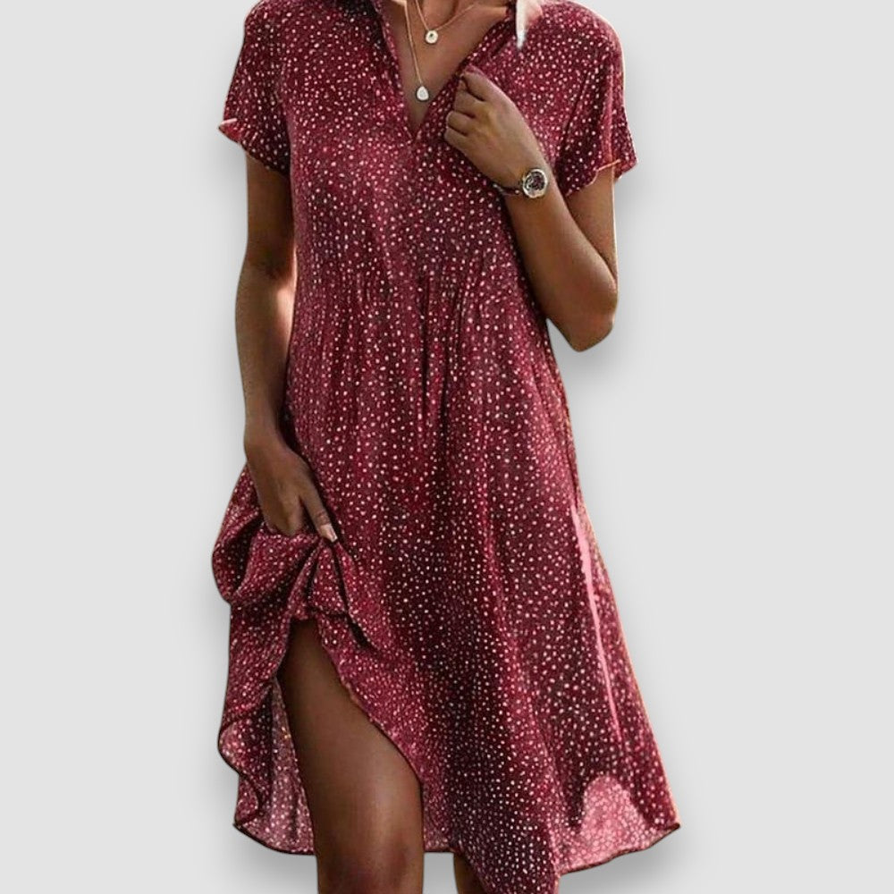 Eva | Lässiges geblümtes Kleid