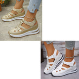 Alysson | Modische Orthopädische Klettsandalen – Weiß+Gold(2 Stück)