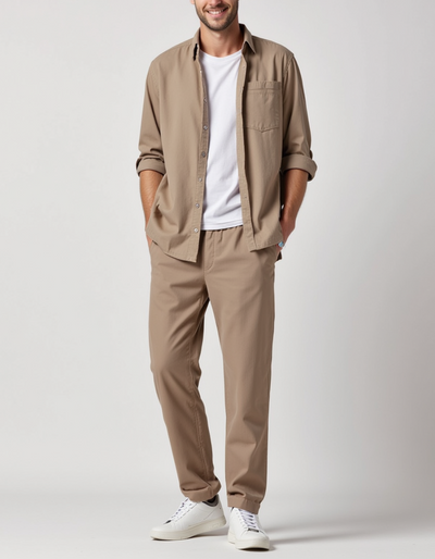 VALE | AIDEN – Beige two-piece set