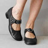 Jana | Damen Frühlings Schuhe Mit Schnallenriemen – Schwarz