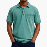 Herren Kurzarm Baumwoll Polo – Grün