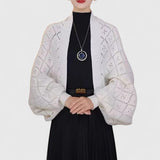 Rosalie | Zeitloser Cardigan für jeden Anlass – Weiß