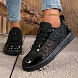 Marta | Stylische Freizeit-Sneaker Damen hochwertig – Schwarz