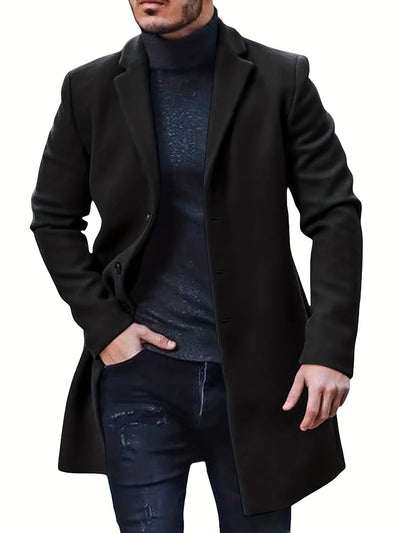 Casual Winter Trench Coat mit Retro-Stil für Herren | Ideal für den Winter