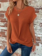 Sophie | Kurzärmeliges Damen T-Shirt locker und stylisch – Rot