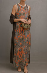 Arlisse - Premium-Zweiteiler: Kleid & Weste – Kaffee