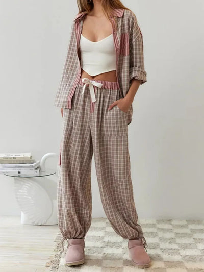 Zweiteiliges lässiges Pyjama Set