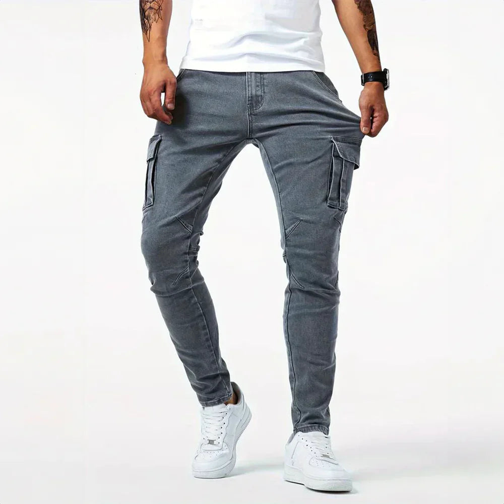 Victor - Cargo Stretch Jeans für Männer